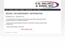 Tablet Screenshot of cgdelzell.com